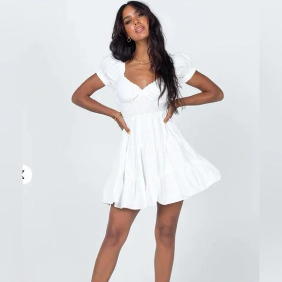 open lace back dress Snowbird Mini Dress | White | Womens